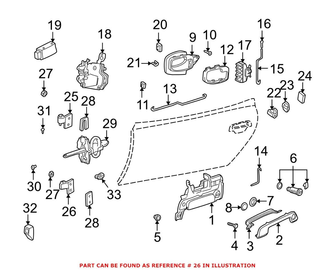 BMW Door Hinge = Front Driver Side Lower 41511960205